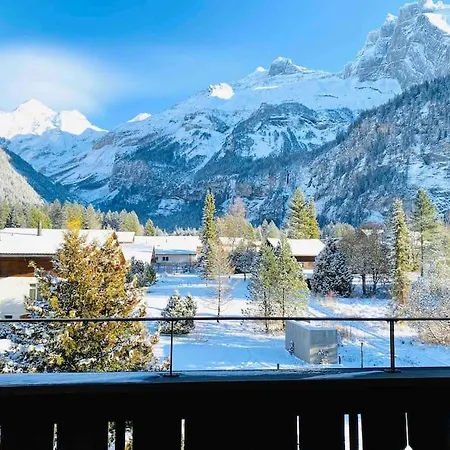 Unique Penthouse With Gallery And Mountain View Kandersteg